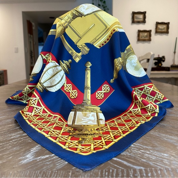 SOLD Authentic Hermes Scarf - Feux De Route - Picture 8 of 12